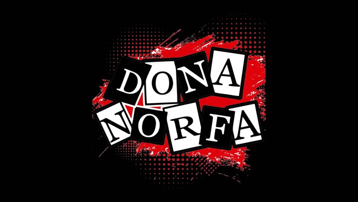 Logo Dona Norfa para painel de LED 4K