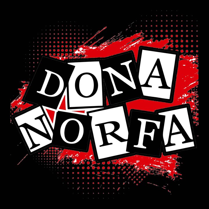 Logo Dona Norfa com fundo preto